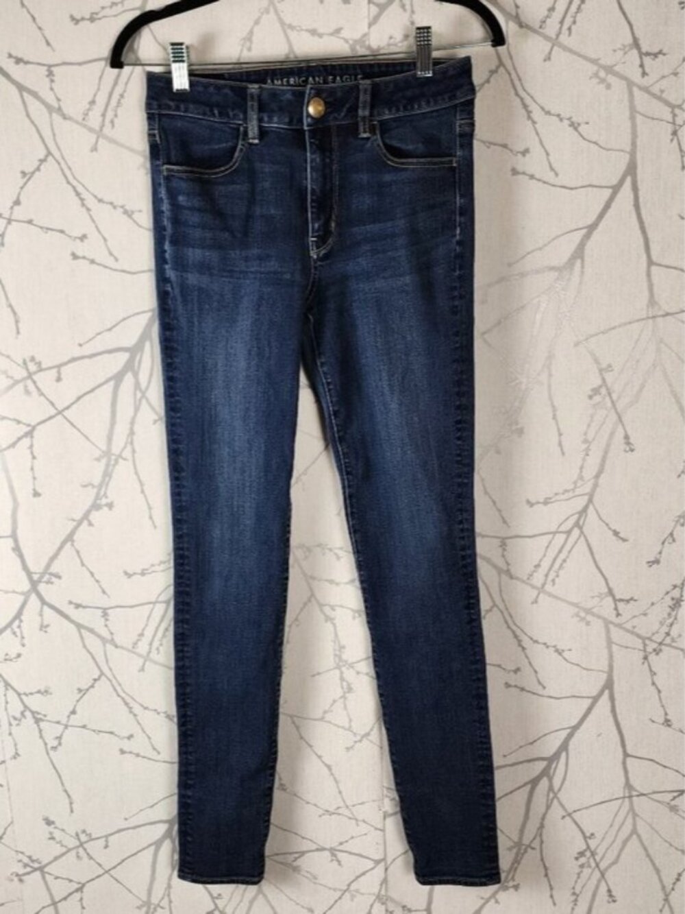 American Eagle Dark Wash Stretch Denim High Rise Jeggings